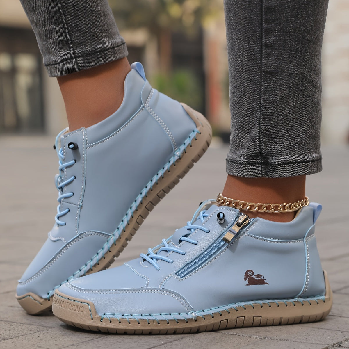Milagros | Zapatillas Deportivas Cómodas con Cremallera Lateral