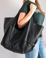 Bolsos de cuero de gran capacidad para mujer