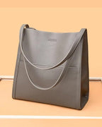 Simple solid-colored crossbody bag