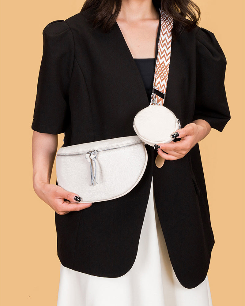Leather crossbody bag