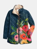 Amaia | Chaqueta Acolchada con Estampado Floral Vintage