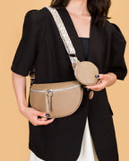 Leather crossbody bag