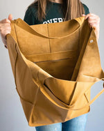 Bolsos de cuero de gran capacidad para mujer