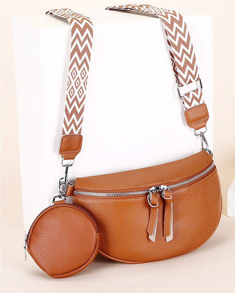 Leather crossbody bag