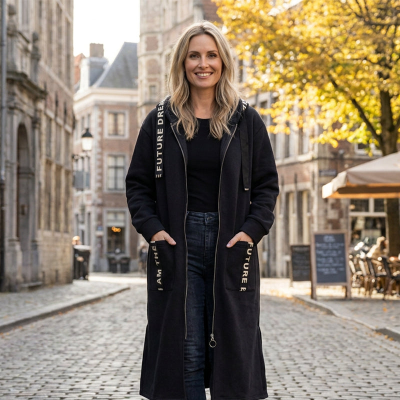 Extra-long hoodie