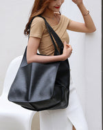 Bolsos de cuero de gran capacidad para mujer