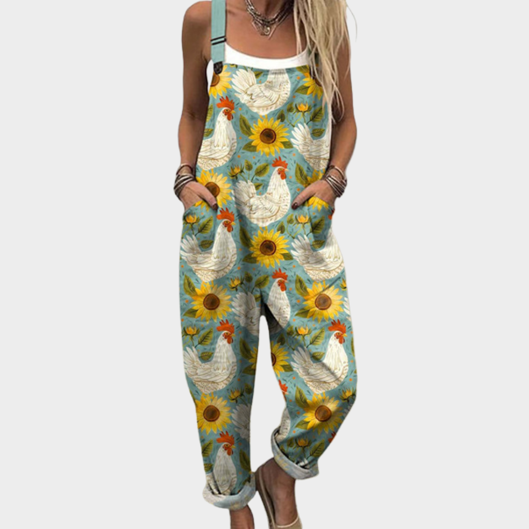 Petra | Peto Estampado Cómodo de Pierna Ancha