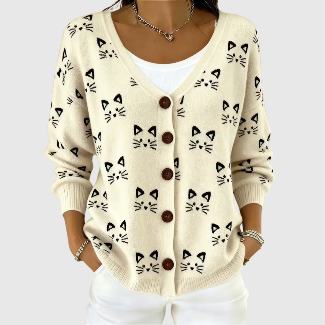 África | Chaqueta de punto con botones delanteros