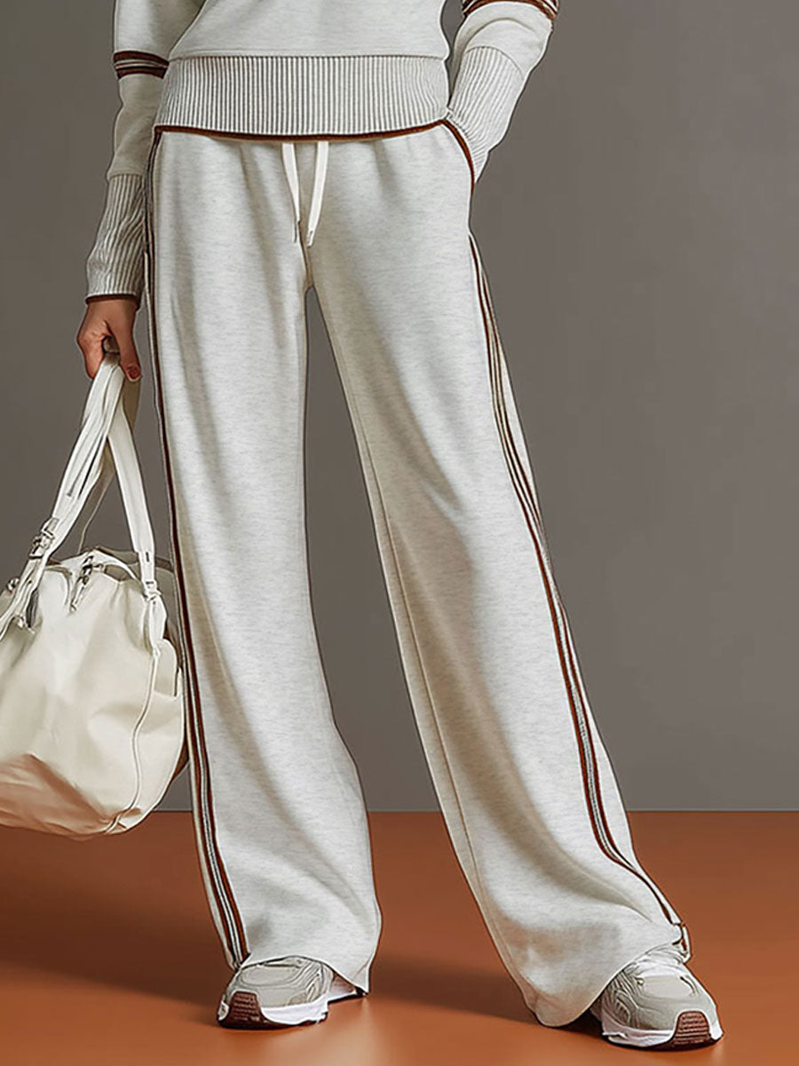 Daniela | Conjunto Deportivo de Sudadera con Media Cremallera y Pantalón Ancho