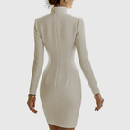 Verónica | Minivestido de Piel Efecto Reloj de Arena