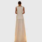 Estela | Vestido sin Mangas con Pliegues Fluidos