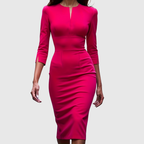 Candela | Vestido Midi Ceñido Rojo