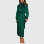 Estrella | Vestido Largo de Satén de Lujo