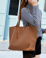 Bolso bandolera de color liso con borlas y gran capacidad