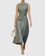 Inés | Vestido Elegante de Cuello Redondo