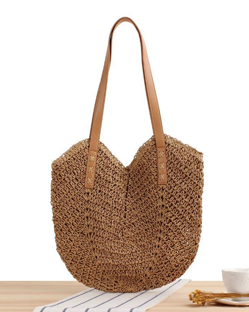 Bolso tote de paja para mujer