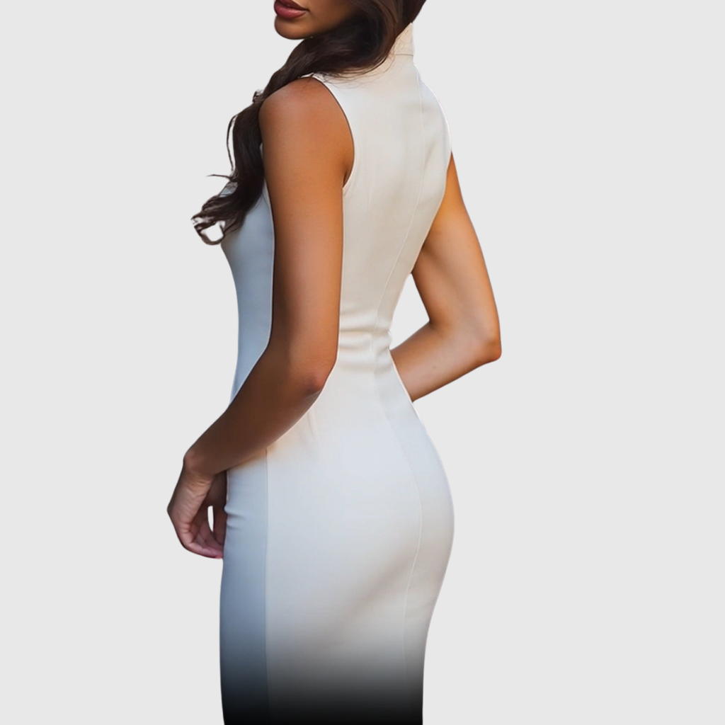 Margarita | Vestido Ceñido con Cremallera Frontal