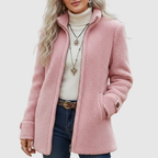 Valentina | Chaqueta de Borreguito con Cremallera Completa