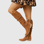 Nerea | Elegantes Botas Altas de Piel hasta la Rodilla