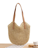 Bolso tote de paja para mujer