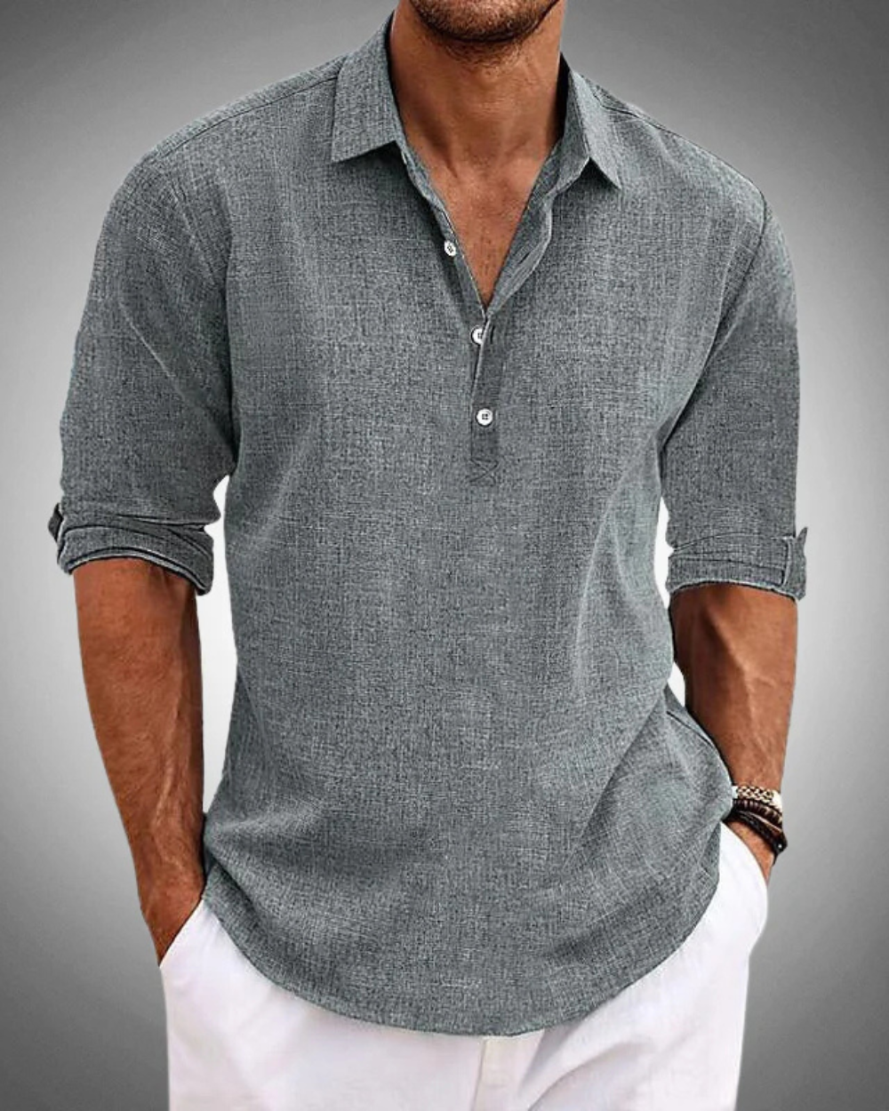 Francisco | Camisa Casual de Lino de Verano