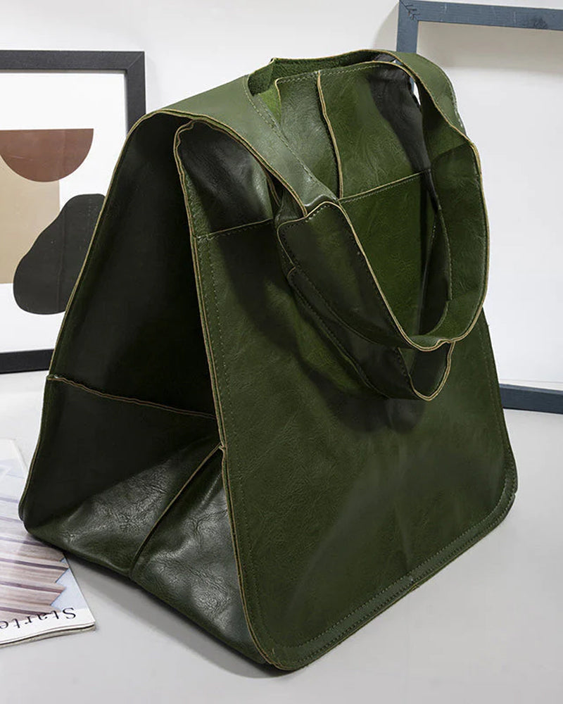 Bolsos de cuero de gran capacidad para mujer