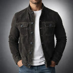 Hugo | Chaqueta Efecto Ante con Botones
