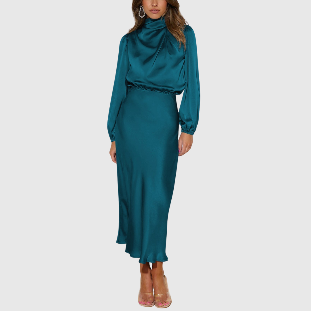 Estrella | Vestido Largo de Satén de Lujo