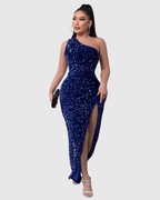 Gloria | Vestido de Noche de Lujo de un Hombro