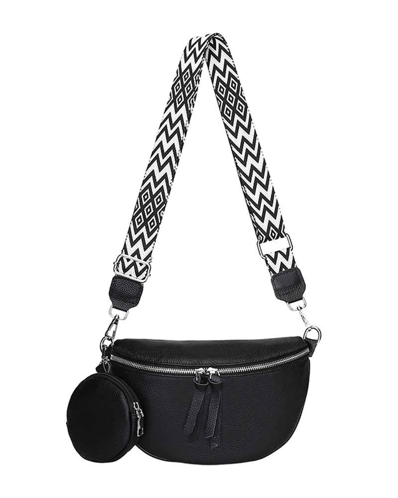 Bolso bandolera de cuero para mujer