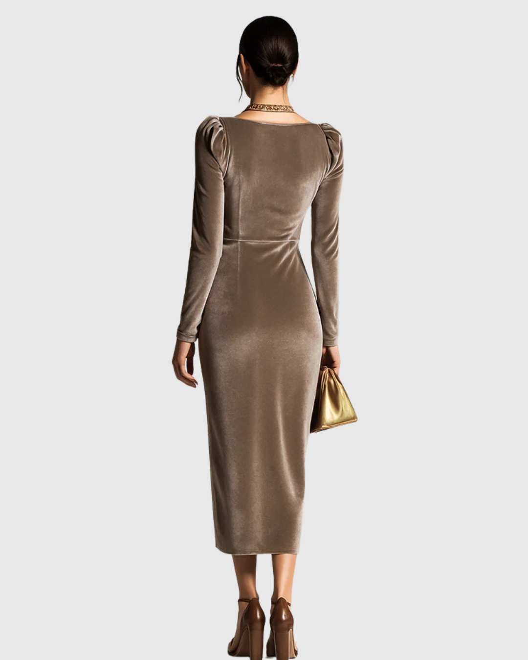 Alba | Vestido Midi Plisado Elegante