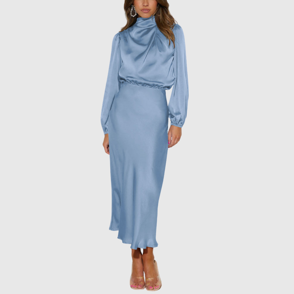 Estrella | Vestido Largo de Satén de Lujo