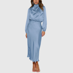 Estrella | Vestido Largo de Satén de Lujo