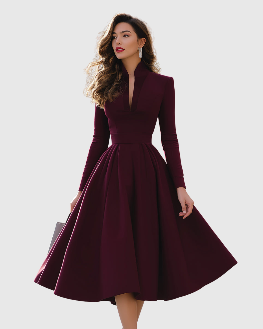 Adriana | Vestido Midi con Escote en V