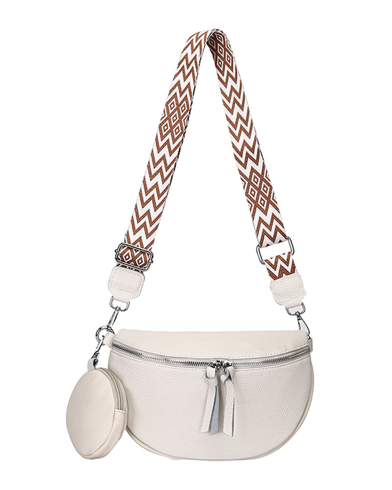 Bolso bandolera de cuero para mujer