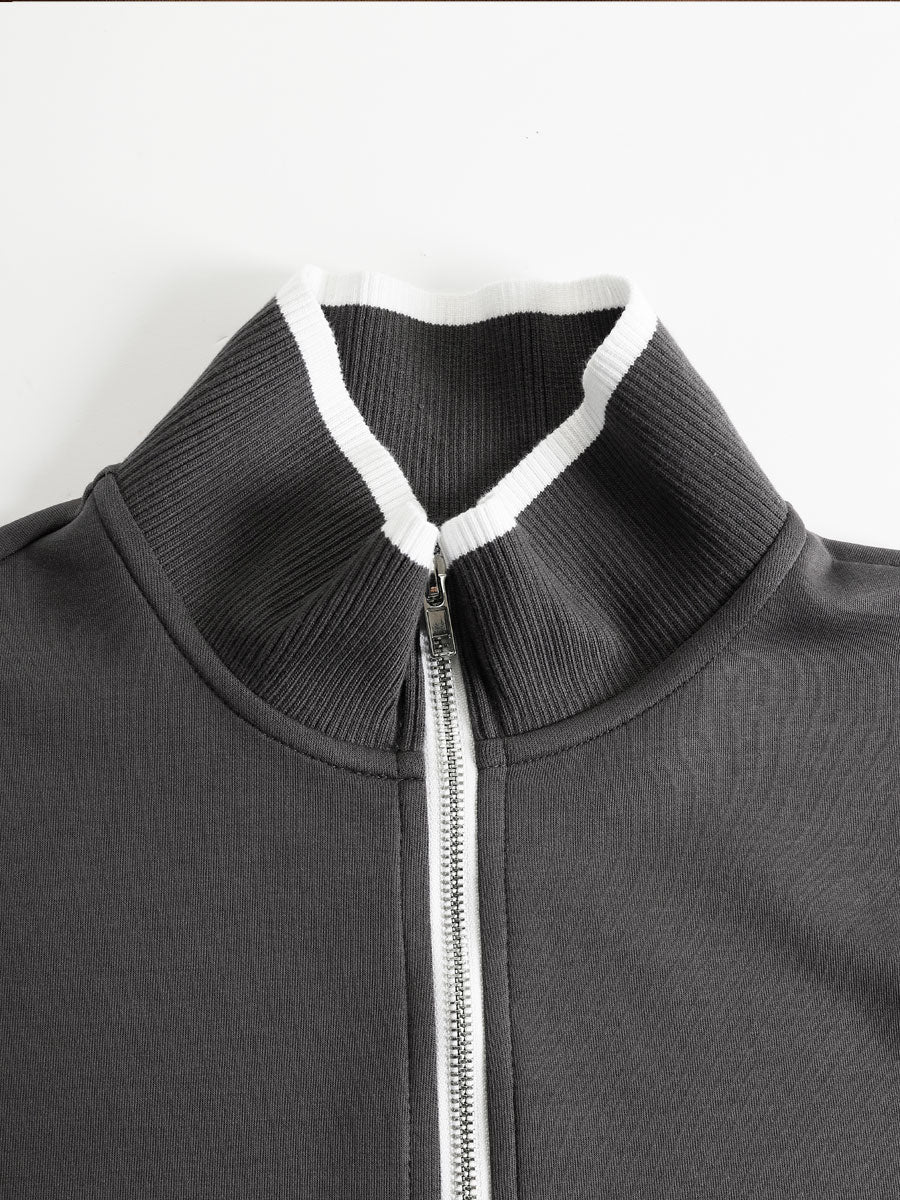 Daniela | Conjunto Deportivo de Sudadera con Media Cremallera y Pantalón Ancho