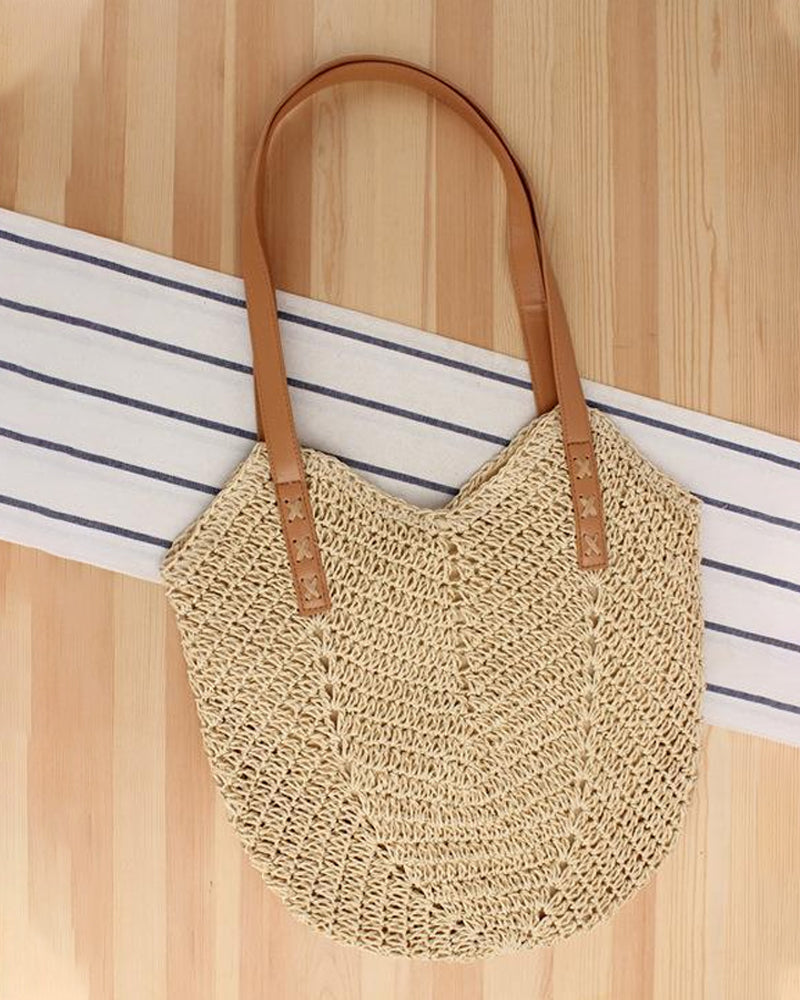 Bolso tote de paja para mujer