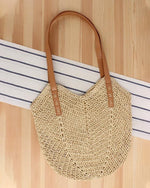 Bolso tote de paja para mujer