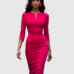 Candela | Vestido Midi Ceñido Rojo