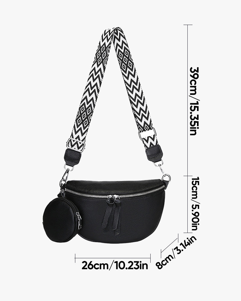 Leather crossbody bag
