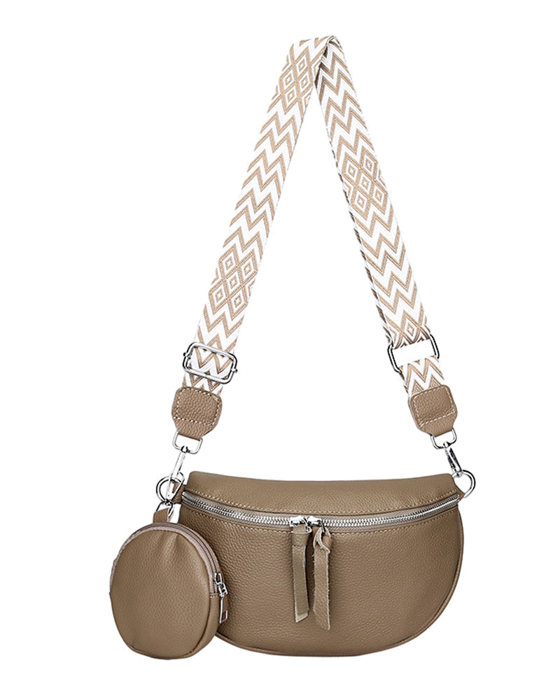 Bolso bandolera de cuero para mujer