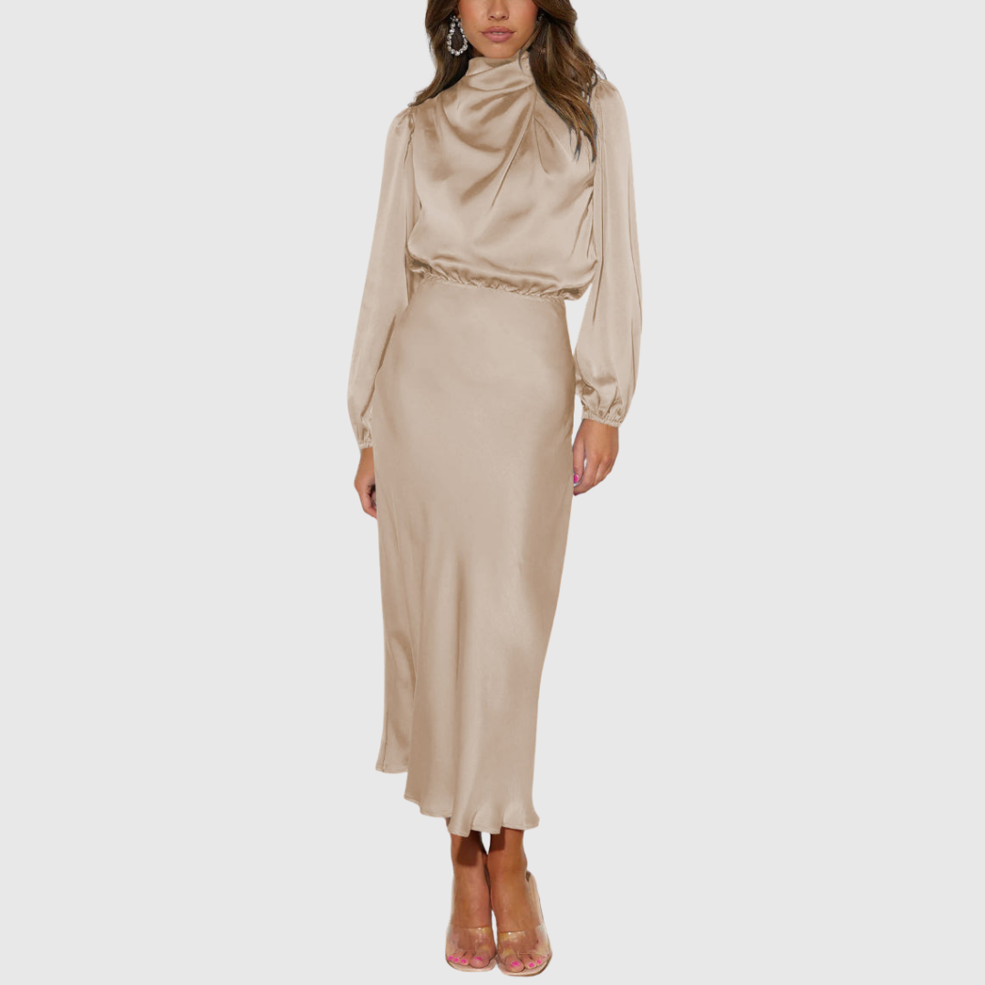 Estrella | Vestido Largo de Satén de Lujo