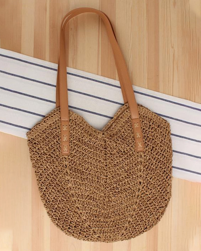 Bolso tote de paja para mujer