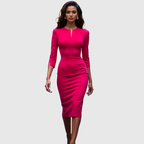 Candela | Vestido Midi Ceñido Rojo