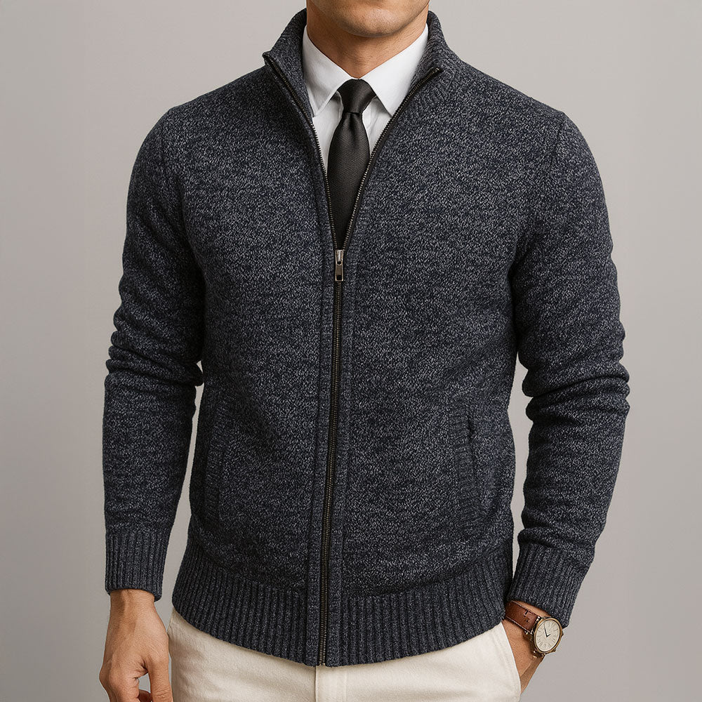 Vicente | Cárdigan con Cremallera Elegante