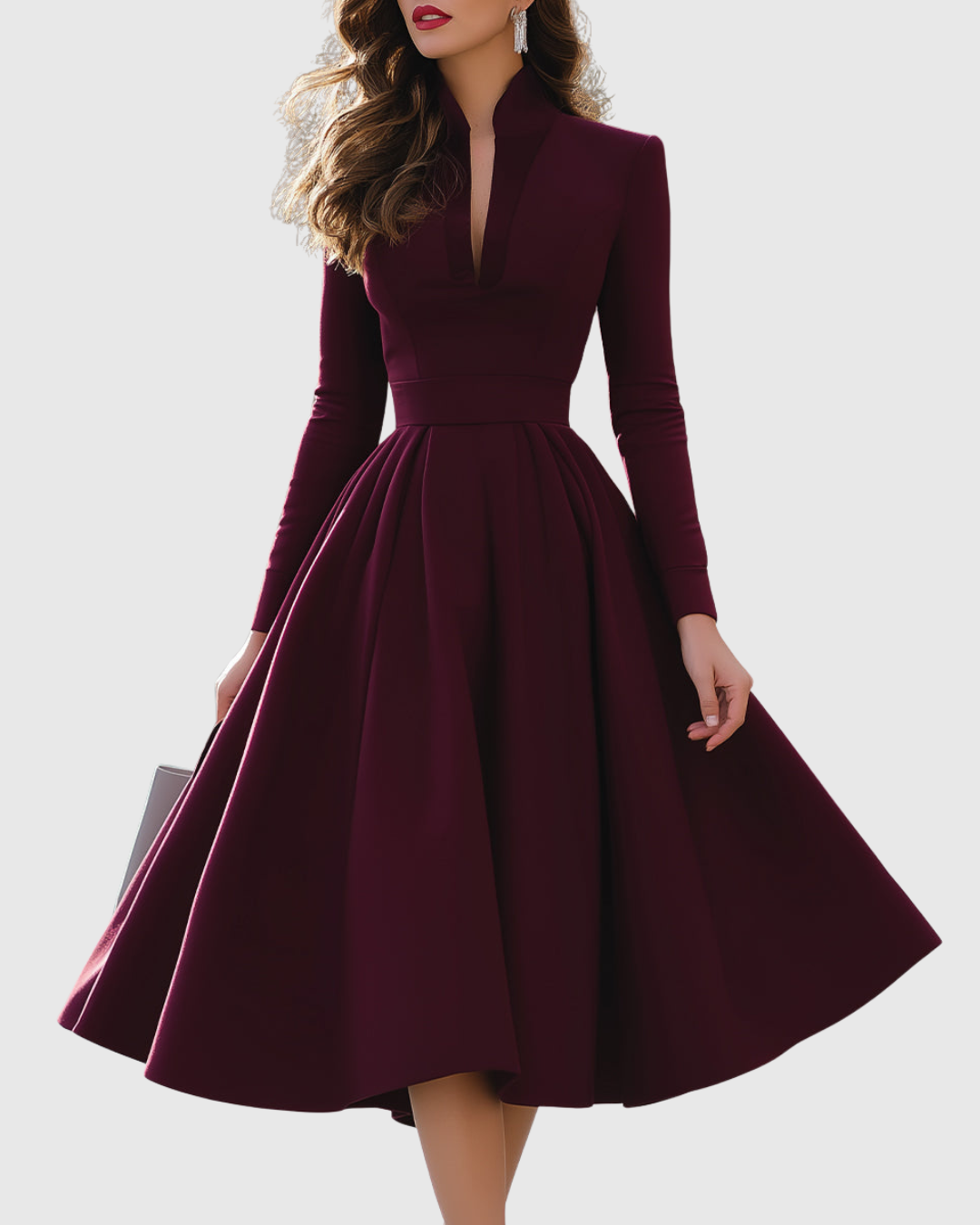 Adriana | Vestido Midi con Escote en V
