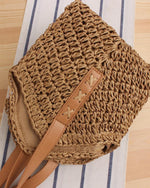 Bolso tote de paja para mujer