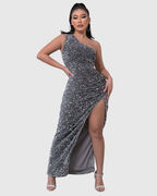 Gloria | Vestido de Noche de Lujo de un Hombro