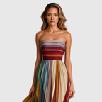 Mónica | Vestido Largo Chic con Detalles Elegantes