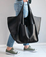 Bolsos de cuero de gran capacidad para mujer